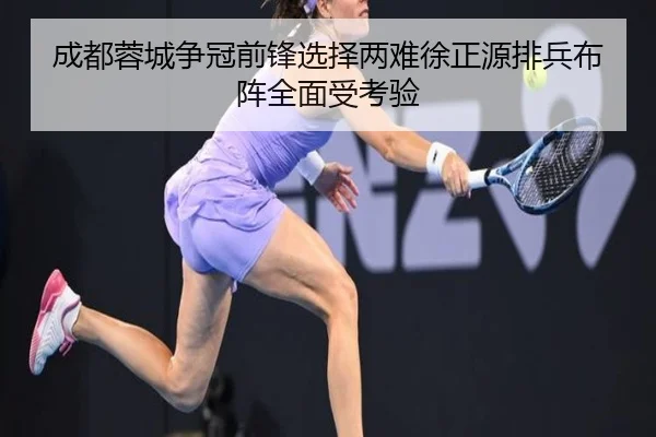成都蓉城争冠前锋选择两难徐正源排兵布阵全面受考验 - MILANSPORT